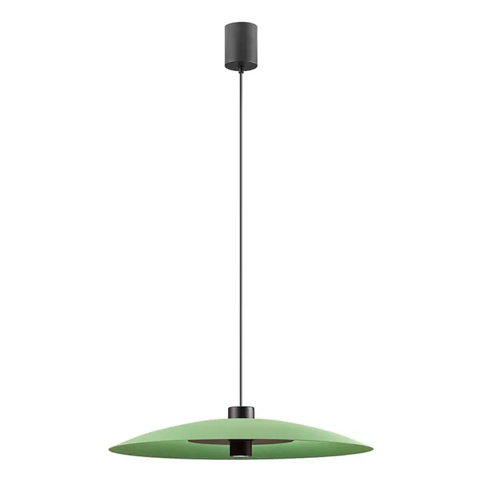 Schnäppchen Redo 01-3019 – LED-Hängeleuchte an Stahlseil LARS LED/14W/230V + LED/10W Ø 60 cm CRI 90 grün