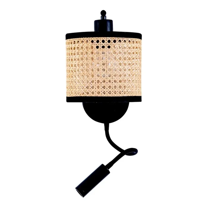 Schnäppchen Zambelis 20355 – LED Wandleuchte 1xE27/40W + LED/3W/230V Rattan