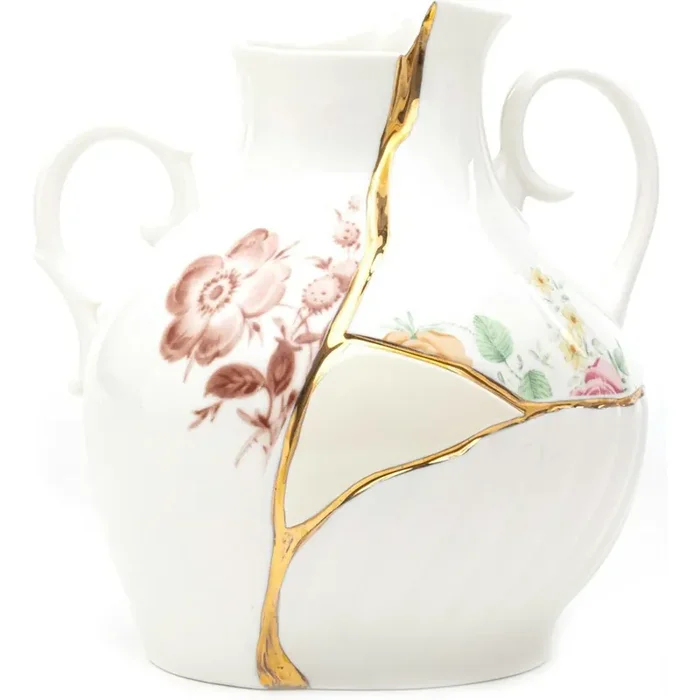 Sichere Zahlung Kintsugi Vase, 18×19 cm