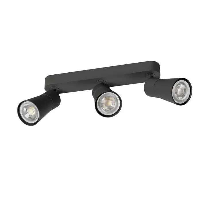 SLV PURI 2.0 Cone, Wand- und Deckenaufbauleuchte, long, 3 x max. 6W GU10, schwarz 1008324 Schneller Versand