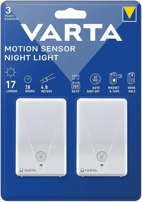 Sonderangebot Varta 16624101402 – SET 2x LED Orientierungsleuchte mit Sensor NIGHT LIGHT LED/3xAAA