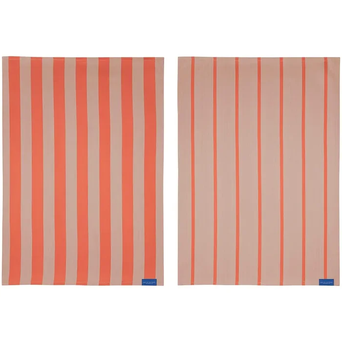 STRIPES Küchenhandtuch 2-er Set 50×70 cm, Latte Begrenztes Angebot