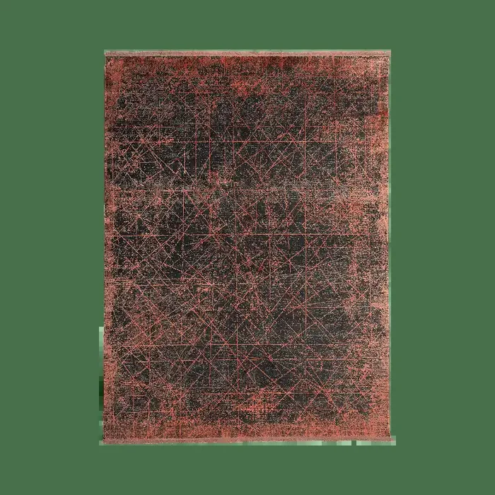 Teppich Skyline 80x150cm Orange-Grau Sonderangebot