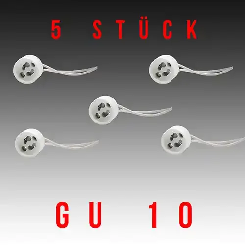 Top-Preis 5 Stück HL551 – GU10 Fassung Lampenfassung Sockel Keramik Halogen LED Strahler 230V