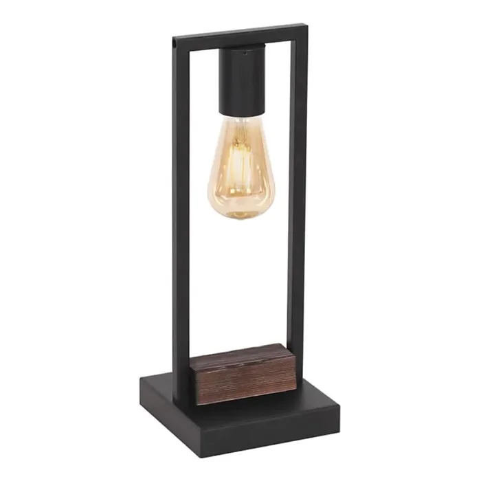 Top-Seller Tischlampe HARD 1xE27/11W/230V Holz/schwarz