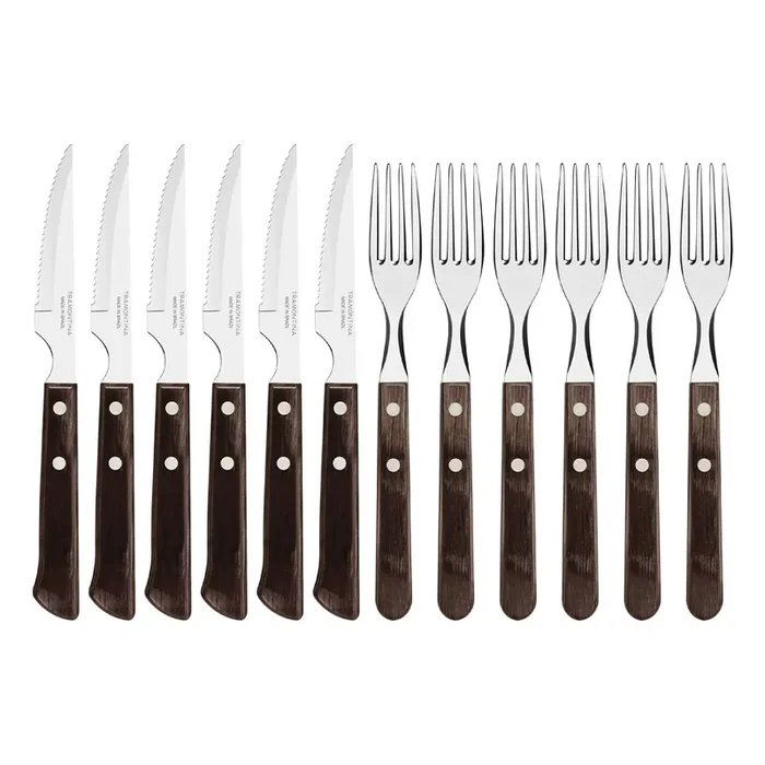 Tramontina Steak-Besteckset 12-er Set Braun Jetzt Kaufen