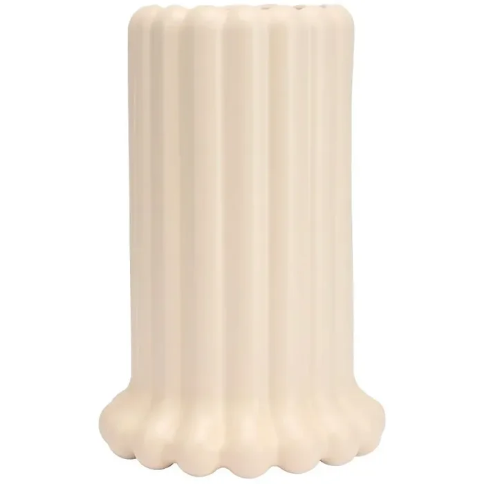 Tubular Vase 24 cm, Beige Geprüft