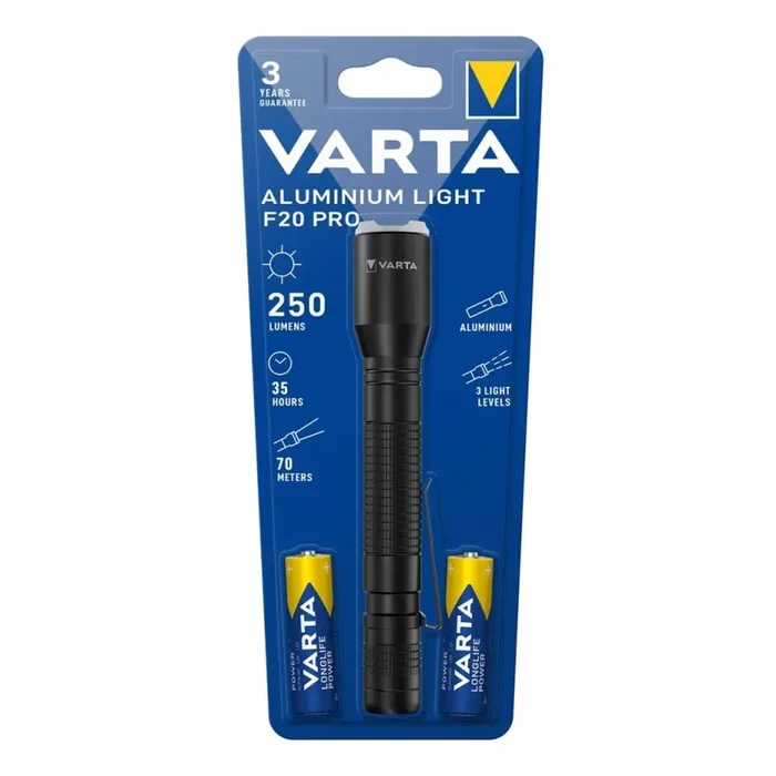 Varta 16607101421 – LED-Taschenlampe ALUMINIUM LIGHT LED/2xAA Begrenztes Angebot