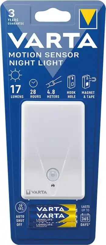 Varta 16624101421 – LED-Orientierungsleuchte mit Sensor NIGHT LIGHT LED/3xAAA Preisreduziert