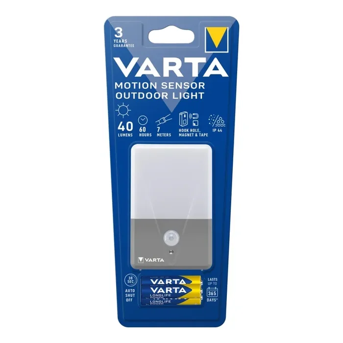 Varta 16634101421 – LED-Camping-Taschenlampe mit Sensor LED/3xAAA IP44 Versand Am Gleichen Tag
