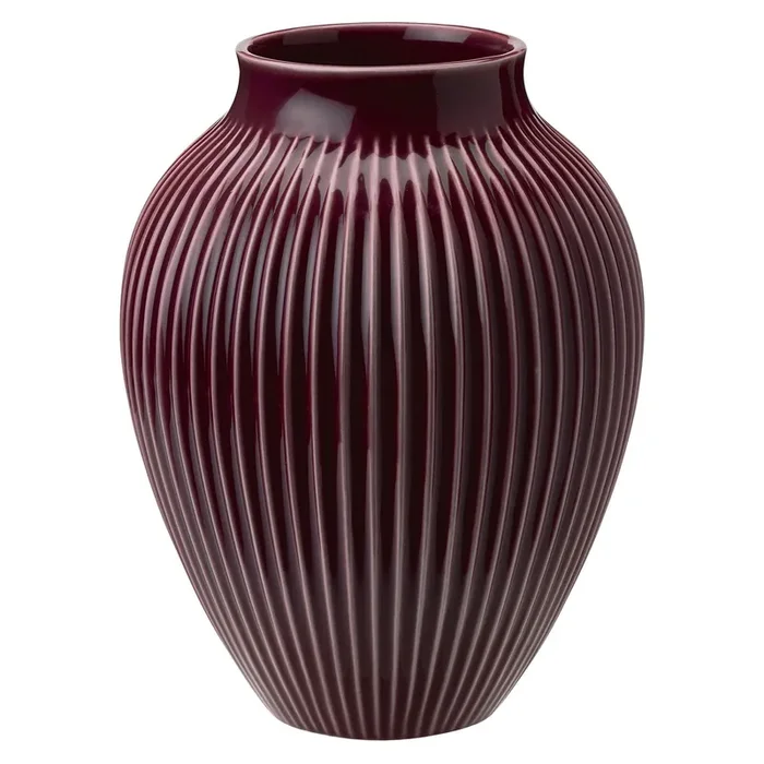Vase Profiliert 20 cm, Ripple Berry Premium