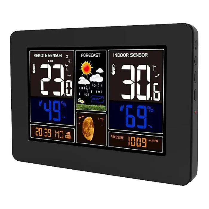 Wetterstation mit Farb-LCD-Anzeige 2xAA/5V + 2xAA Wi-Fi Tuya Nur Für Kurze Zeit